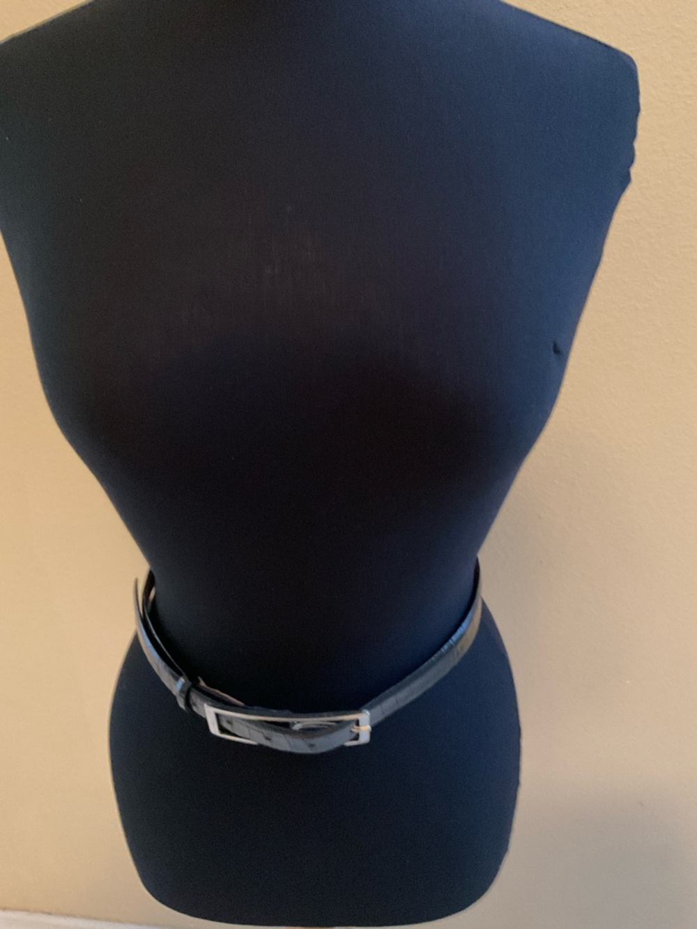 Roberto Piccinetti Women’s Eel Skin Genuine Leather Nickle Buckle Belts Size S